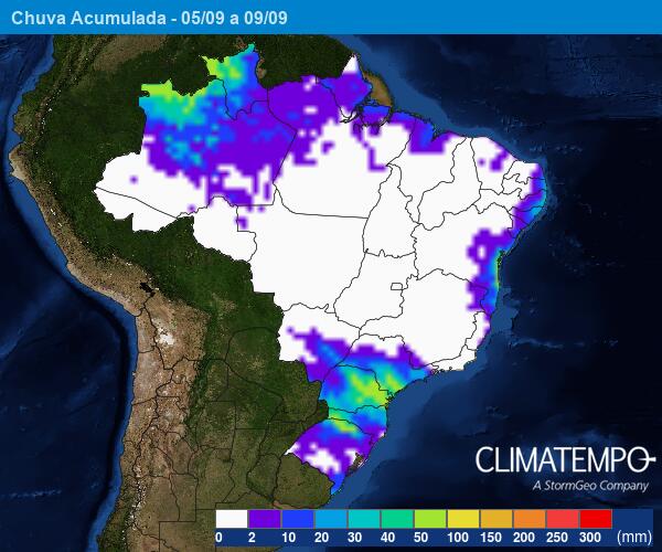 Climatempo 06 a 12 de setembro 2022